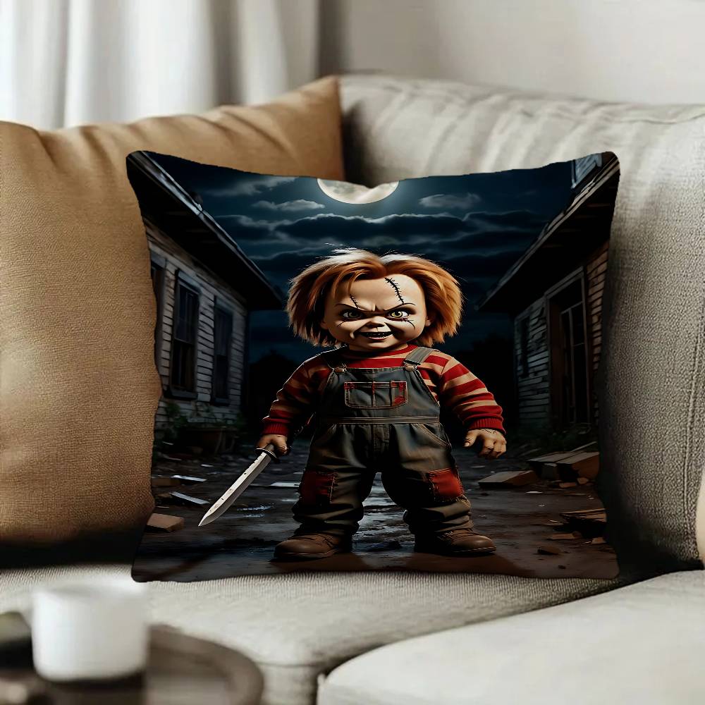 Children Play Chucky Slasher Pillow Gifts Home Office Furnishings Bedroom Sofa Car Cushion Cover Case Xcm