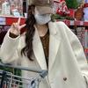 Autumn and Winter Korean Style Long Hair Baby Camel Wool Double-sided Wool Coat Double-breasted Simple High-end Coat New Style for Women