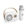 VAORLO Bluetooth-Lautsprecher mit kabellosem Mikrofon, unterstützt Karaoke, TF-Karte, FM-Wiedergabe, HiFi-Subwoofer, hohe Kompatibilität, Freisprechen