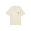 Letter Print Loose Basketball Short-Sleeve T-Shirt Men Tops Coconut-Milk FD0061-113