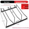 Matte Black Stainless Steel Hanging Wine Glass Rack