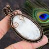 Rainbow Moonstone Handmade Copper Wire Wrap Jewelry Pendant 3.19 T5h97