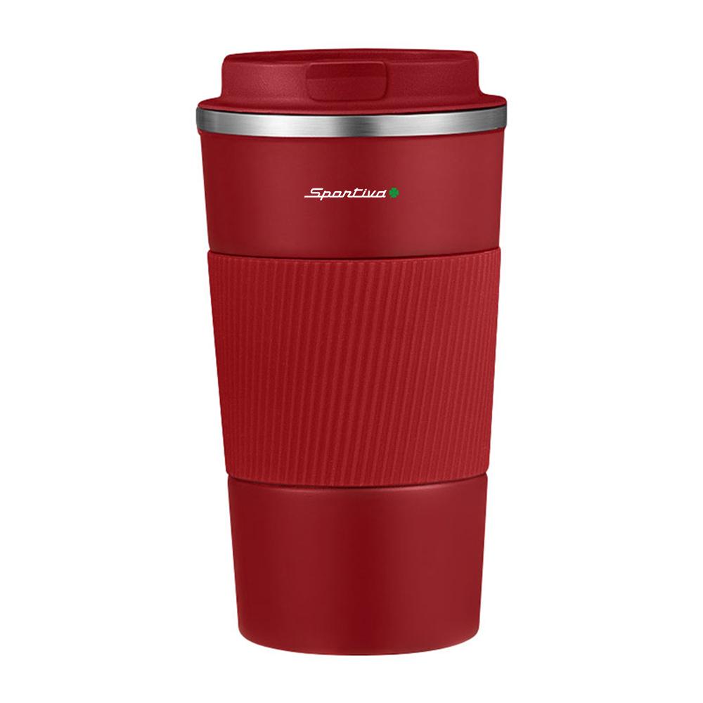 For Alfa Romeo 1pc Vacuum Flask Travel Thermal Cup Stainless Steel Coffee Thermos Mug Car Logo For Alfa Romeo Sportiva 159 Giuli TJ0