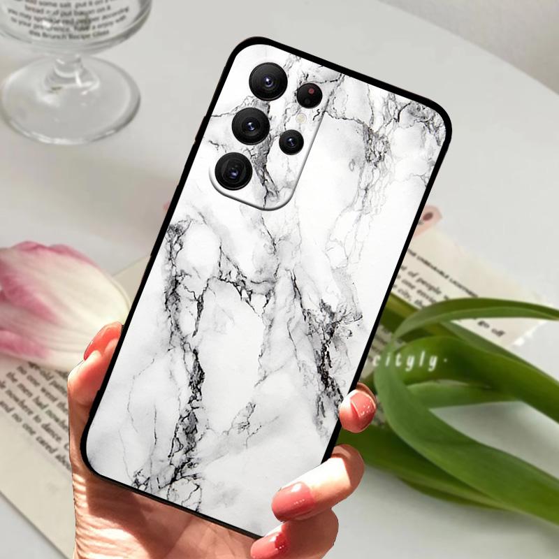 For Samsung S25 Ultra Soft Case S23 Ultra 5G Silicone TPU Phone Back Cover For Samsung Galaxy S24 Ultra Cute Animal Bumper Coque