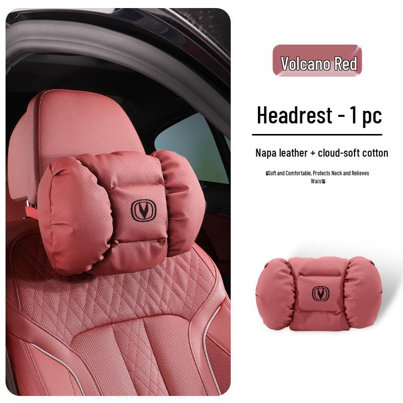 Changan Headrest Neck Pillow & Lumbar Support for CS35, CS55, CS75 Plus - Orange