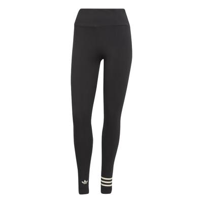 adidas Legginsy z nadrukiem logo Originals z elastyczną talią Damskie Spodnie Czarne HM1766
