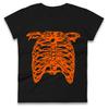 Scary Ribcage Halloween Womens T Shirt Mens Tops Tees Unisex