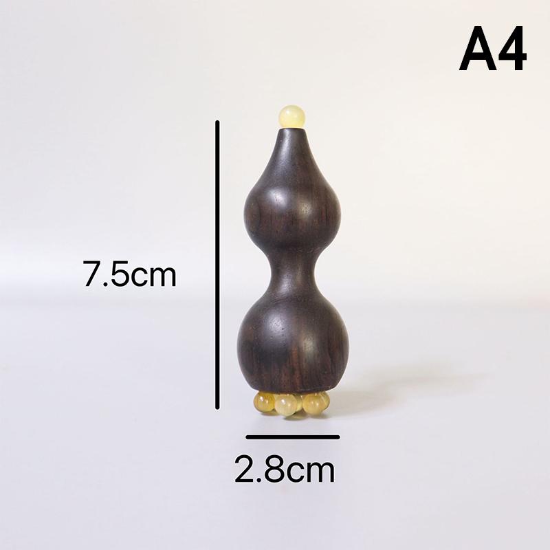 1 STuks Gezichtsmassager Puntmassage Stick Kalebasvormig Messing Huidverzorging Sandelhout Gua Sha Tool Voor Gezicht En Ooggebied