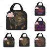 Mandala Boho Halbmond Sonne Traumfänger Lunchtasche Wasserdichte Tragbare Tragetasche für Mode Brotdose mit Reißverschluss
