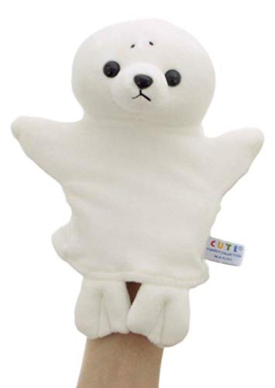 PUPPENKOLLEKTION MEERESTIER Babyrobbe Handpuppe für Kinder