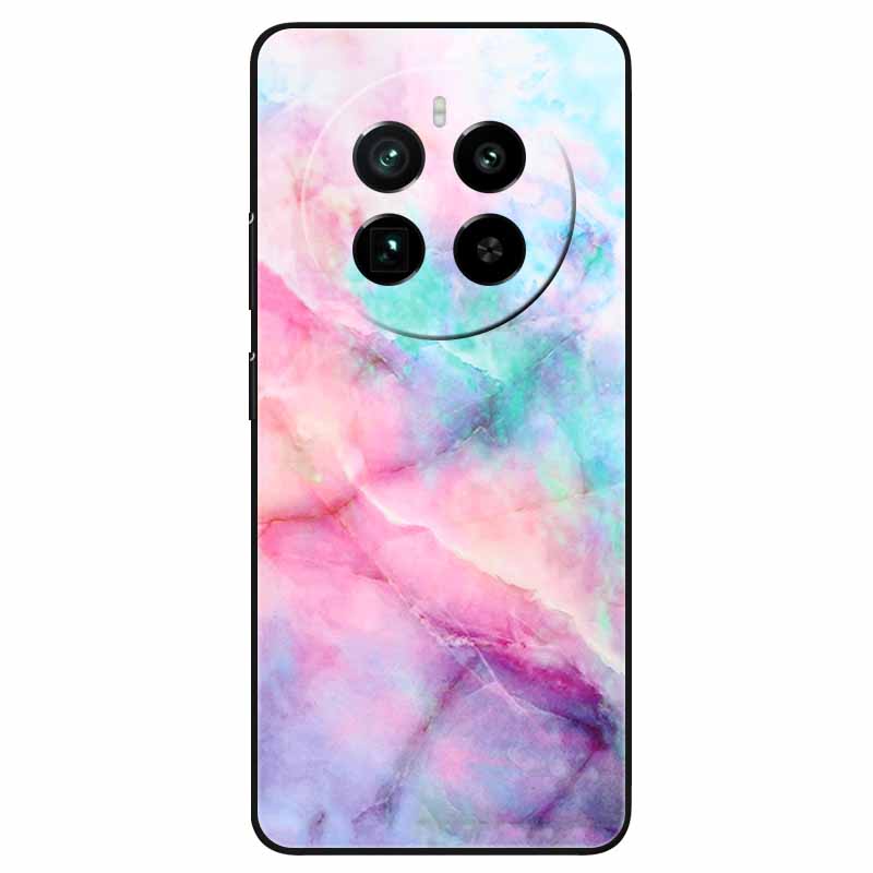 For Realme 12 4G Case Black Silicone Lovely Cute Soft TPU Phone Cases On Realme12 4G Protect Bumper Cover Shell Coques 6.67''