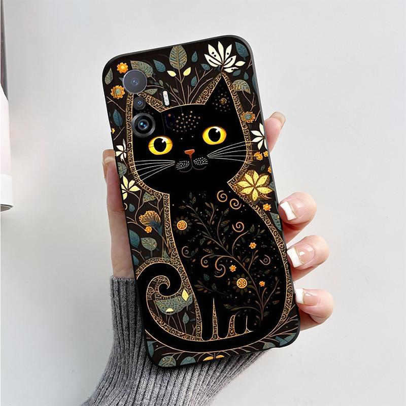 Phone Case For Xiaom Mi 11T 11 T Pro Funda Cute Cat Cartoon Dog Fox Case Xiaomi 11T Mi11T Pro Matte Soft TPU Back Cover Bumper