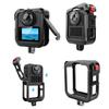 Metal Cage Frame With Lens Cap For GoPro Max 2 Aluminum Alloy Protective Housing Shockproof Cover Camera Accessories D9V6