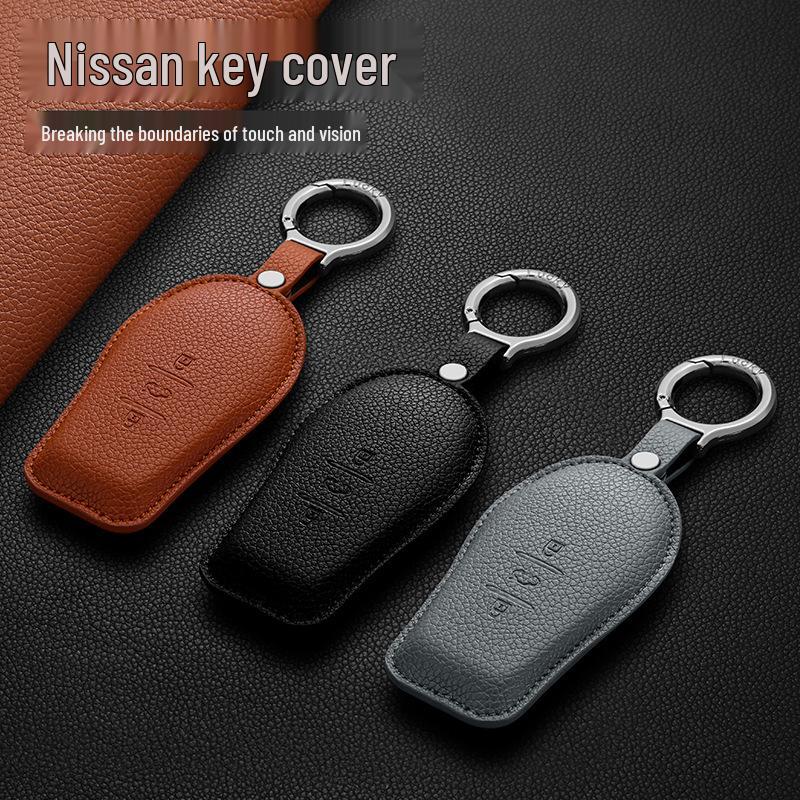 2025 Nissan N7 Car Key Cover: PU Protective Shell with Buckle Chain