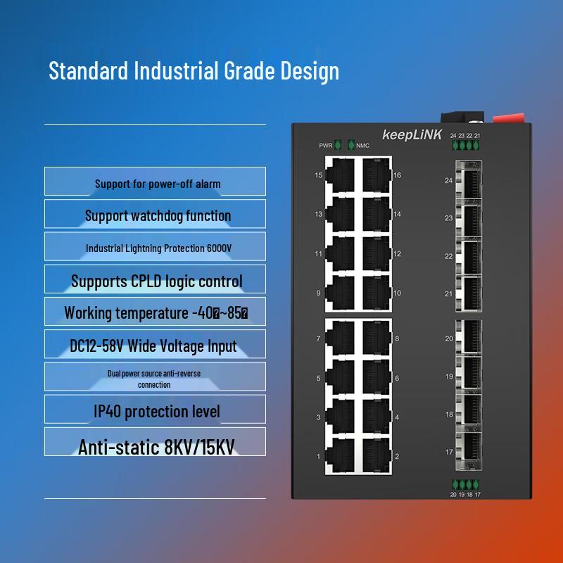 keepLINK KP-9000 Managed Industrial Ethernet Switch