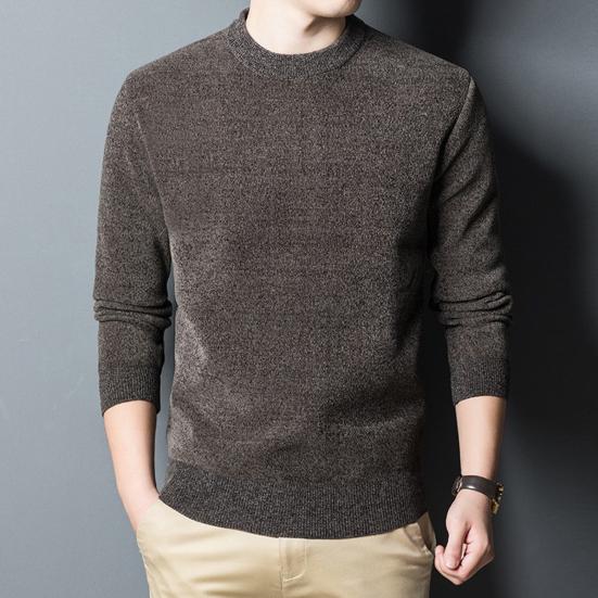 Neck Long Sleeves Winter Herbst Frühling Dick Gestrickte Sweatshirts Casual Pullover Männer