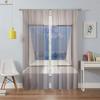 3D Printed Curtains With Seaside Scenery Outside The Window 100% Polyester Fiber Bedroom Living Room Study Decorative Curtains