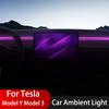 For Tesla Model Y Model 3 Car Ambient Light 2021-2023 Car Interior Ambient Strip Light LED Strips Neon Model Y 3 Accessories