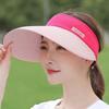 Beach UV Protection Sunscreen Wide Brim Cycling Empty Top Hat Women Cap Sun Hat Korean Style Hat