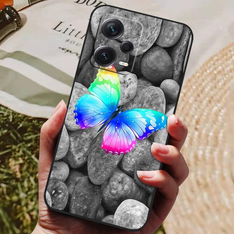 For Redmi Note 12 Pro 5G NFC Case Black Cover Lion Wolf Silicone Soft Back Cases For Xiaomi Redmi Note12 Pro 5G Phone Case Capa