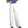 Selectively Berry Moderate Elastic Plus Sizes Perfect for and Size S Women's Wide-Leg Jeans, Full-Length, Thickness, Leg-Lengthening Effect, Waist,