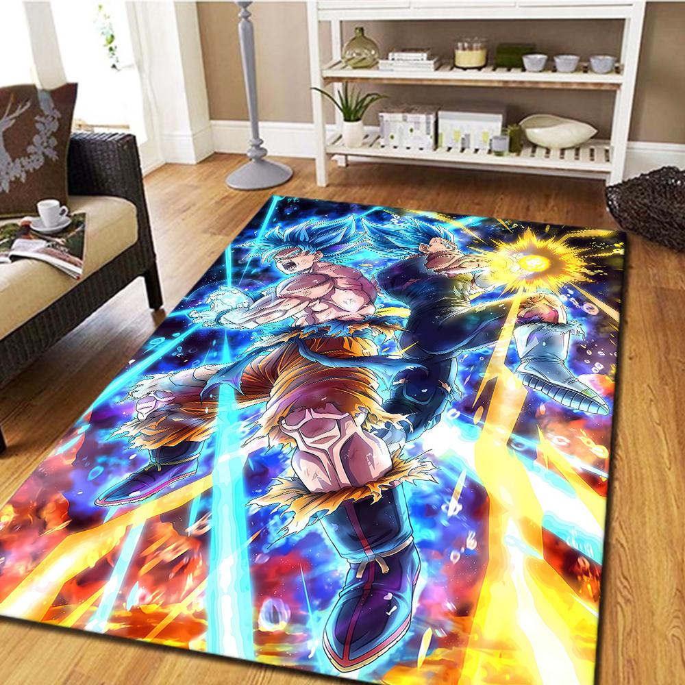 Dragon Ball Super Carpet for Living Room, Digital Print Floor Mat, Cool Movie Bedroom Rug, Home Decor -HYQ5