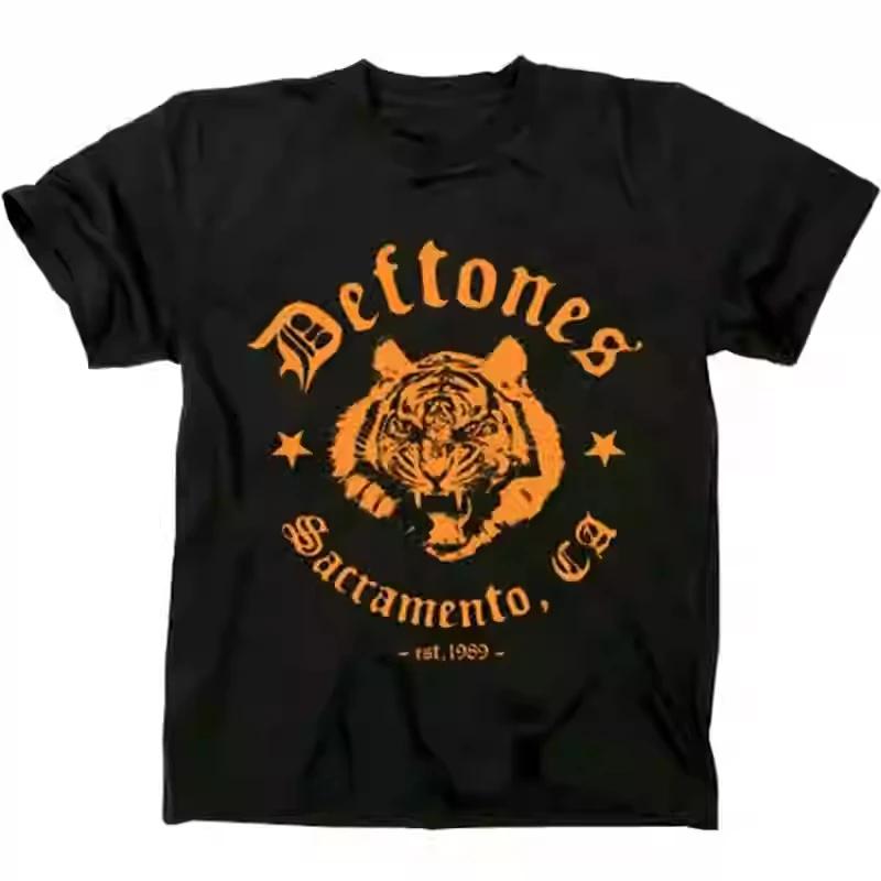 2025 Deftones Baumwolle Sänger Band T-Shirt Herren Damen Hip Hop Rock T-Shirt Mode Kurzarm T-Shirt Sommer Übergroße T-Shirts Tops