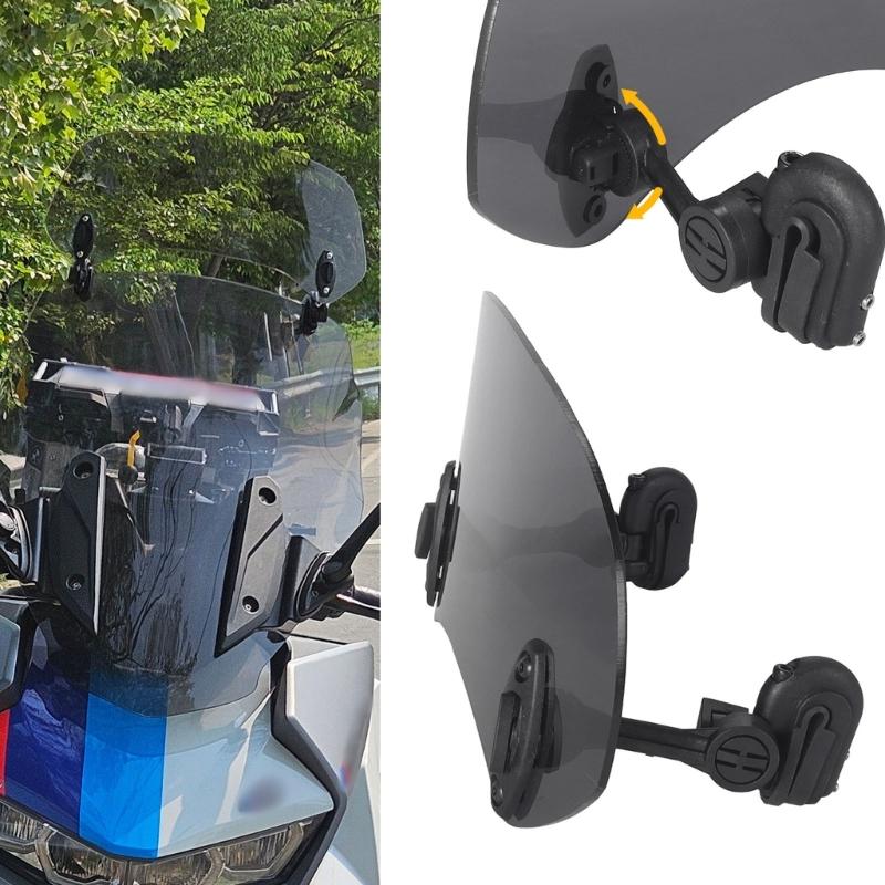 Motorcycle Windshield Extension Easy Installation Universal Air Deflector For Street And Cruisers Bikes