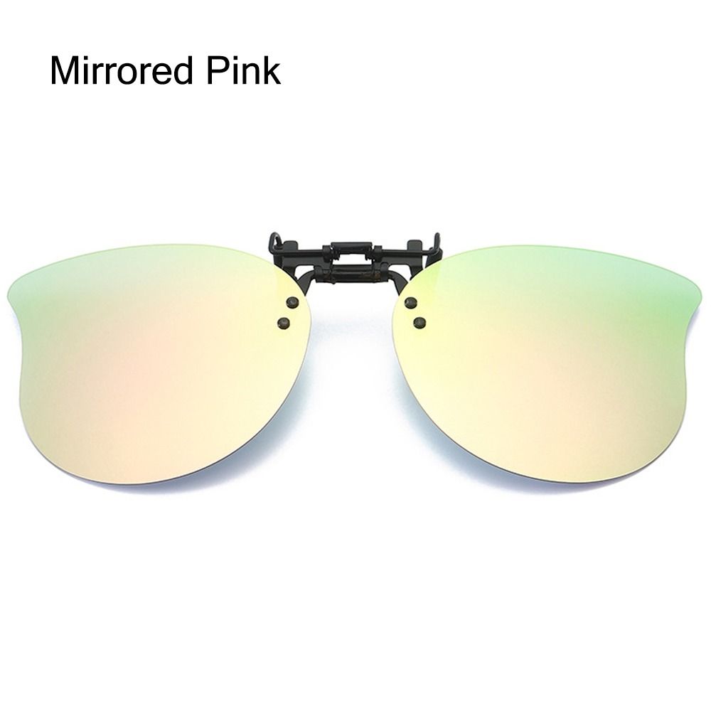 Clip On Sunglasses Over Prescription Glasses Ultra-Light UV400 Flip Up Sun Glasses Cat Eye Shape Convenient Shades
