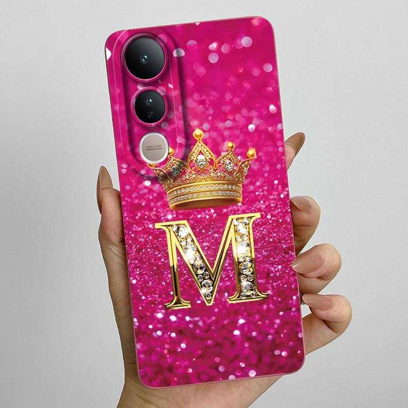 For Vivo V50 Lite 5G Case Luxury Letters Couple Silicone Soft Phone Cases For Vivo V50 V50Lite 5G Camera Protection Back Cover