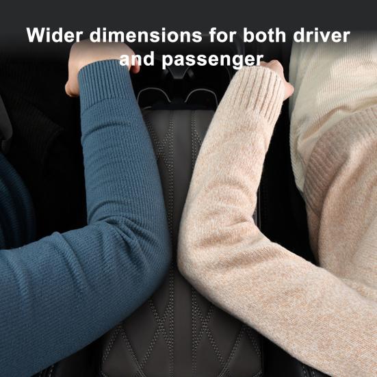 Car Armrest Box Pad Soft Faux Leather Comfortable Protective Armrest Mat Heightening Pad Hand Support