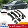 Fit for Volkswagen VW Virtus 2018   Gloss Black Door Handle Cover Stickers Trim Car External Protective Film
