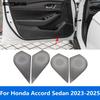 For Honda Accord Sedan  2024 2025 Stainless Steel Car Door Loudspeaker Sound Audio Speaker Cover Trim Interior Accessories