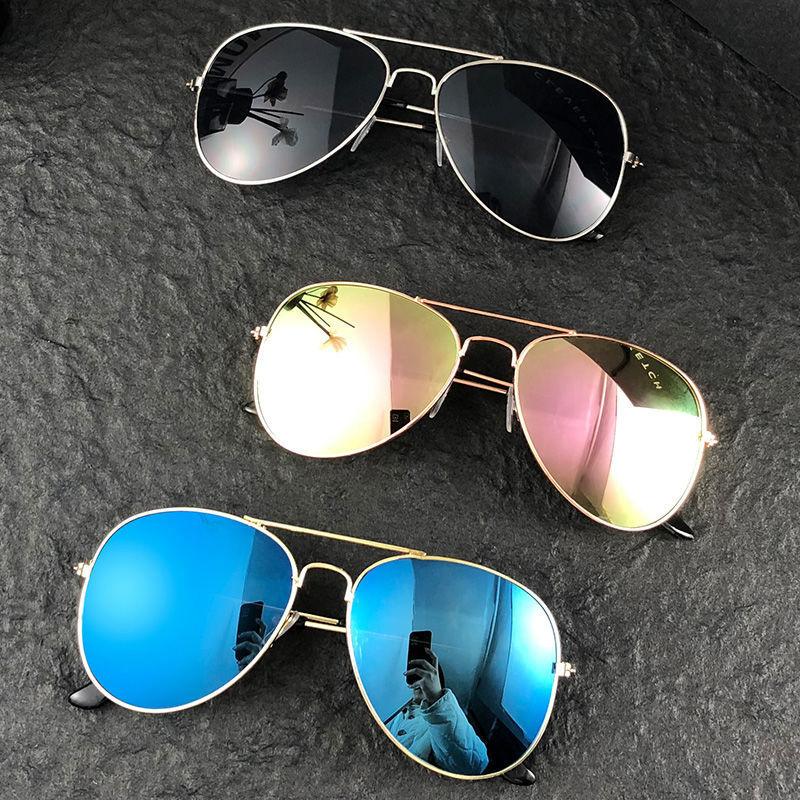 Latest Stylish Male Sunglasses Aviator Classic Driving Sun Eyewear Alloy Metal Frame Mirror Leisure Fishing Male/women Eyeglass UV Protection 400