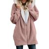 Cozy Women Ladies Warm Teddy Bear Fluffy Coat Hooded Faux Fleece Jacket Outwear For Ultimate Comfort