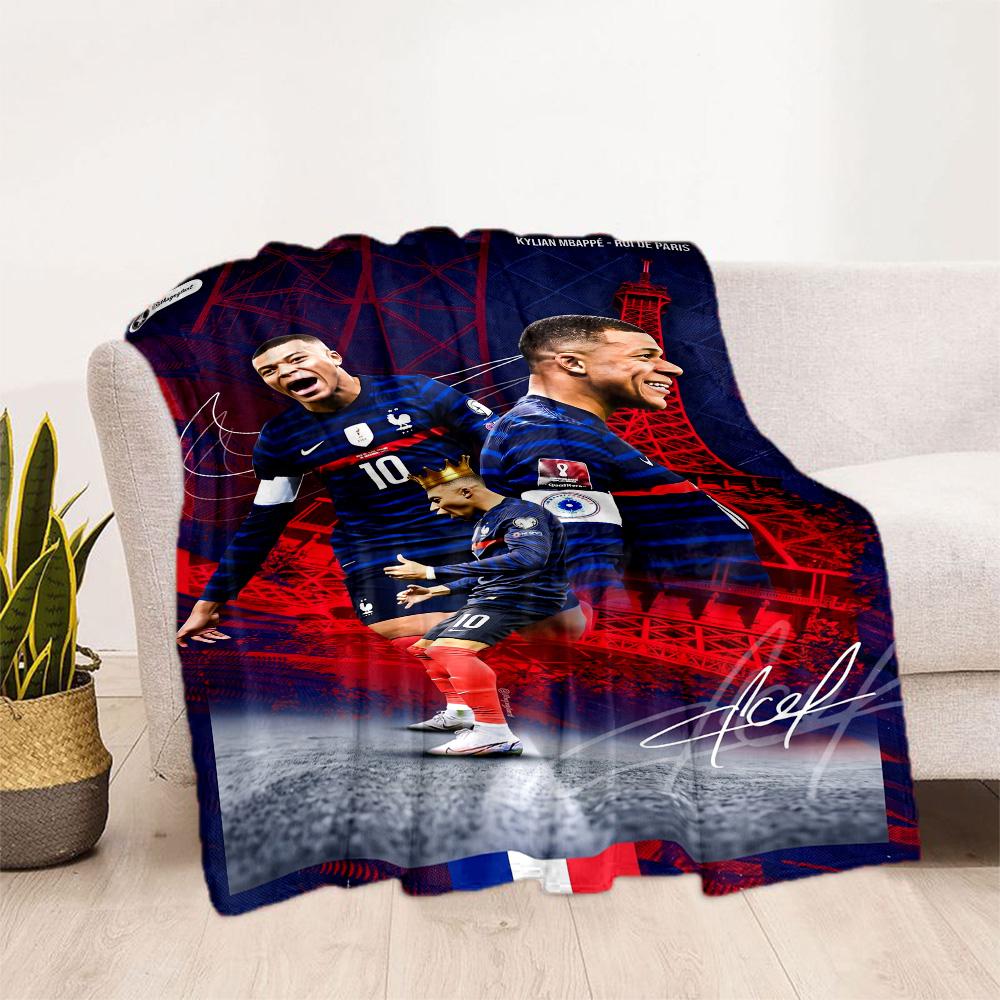 Mbappe 167 Blanket Durable Comfort Perfect for Bedding Office Chair Bed for All Seasons Digital Print Best Holiday Gift for Friends Family