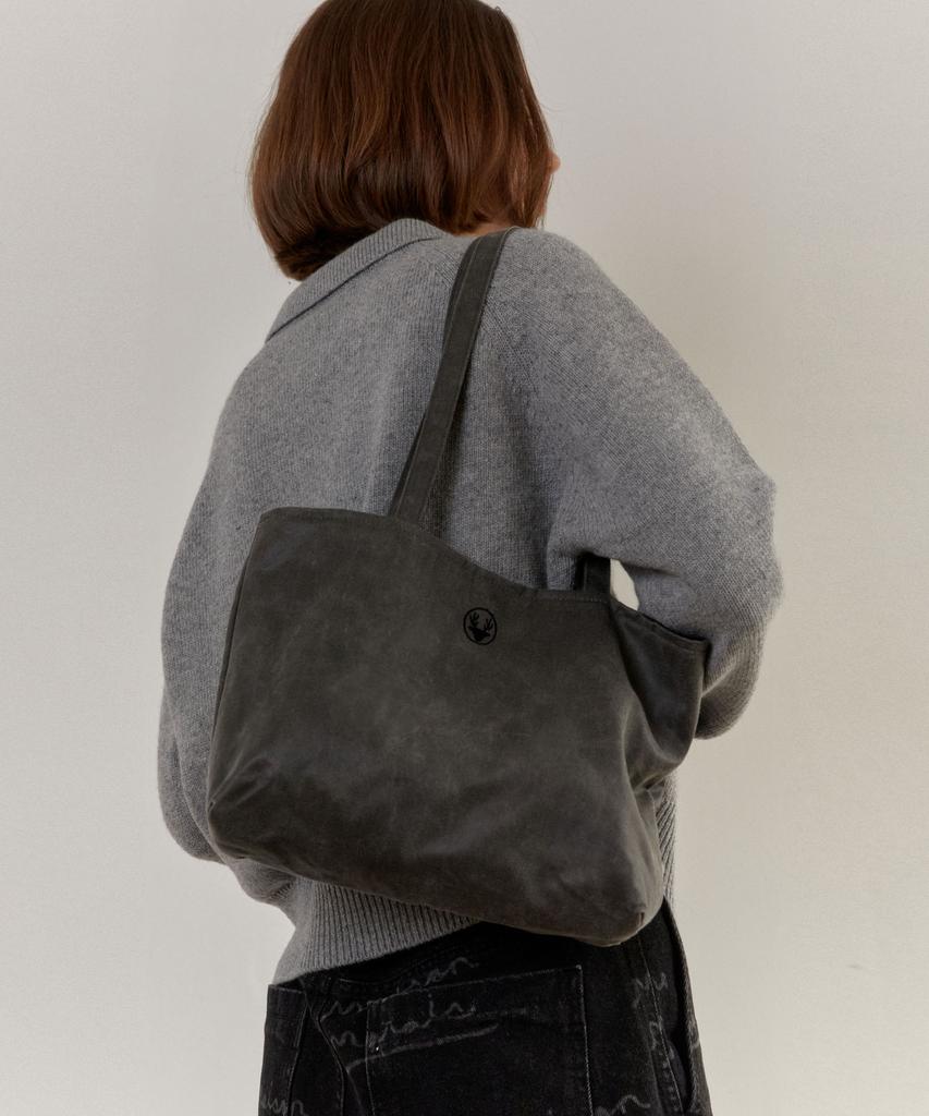 Dearmydeer Suede Shoulder Bag_ Gray