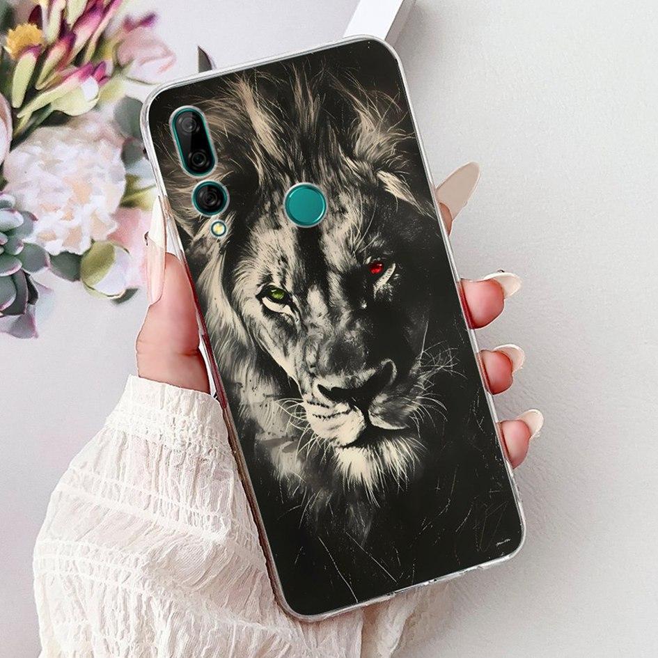 For Huawei Y9 2019 Case Y9 Prime 2019 Cover Cute Cartoon Lion Carp Soft Silicone Phone Covers For Huawei P Smart Z STK-LX1 Shell
