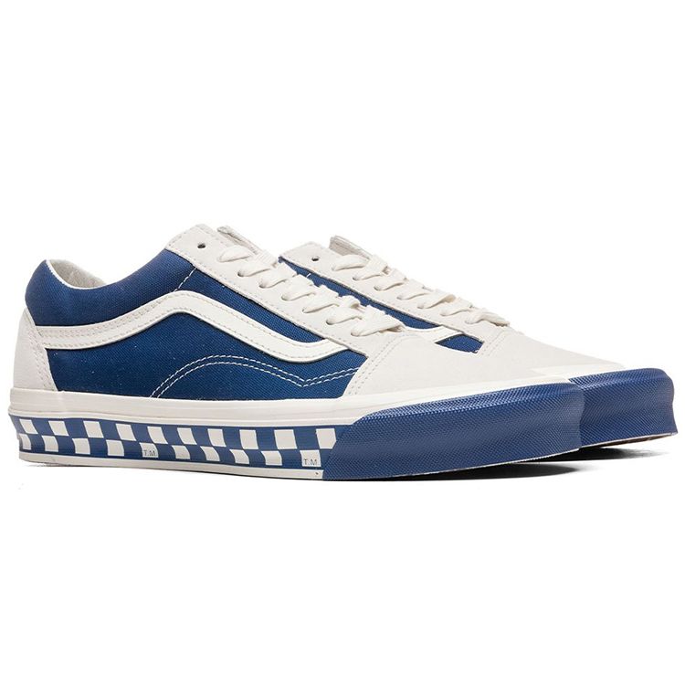 Vans OG Old Skool LX Bumper Cars - Marshmallow True Blue Unisex Sneakers VN0A4P3X4O4