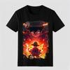 One Piece Printed Tshirt Luffy Casual and Comfortable High Quality Cotton Parentchild Clothing