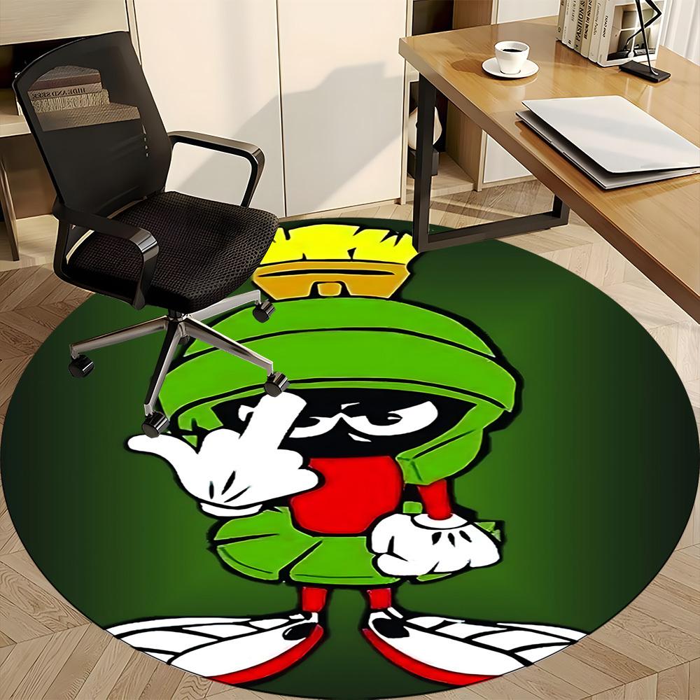 1pc Looney Tunes Marvin The Martian Office Round Area Rug, Under Office Chairs Bedroom Living Room Home Decor A1022297
