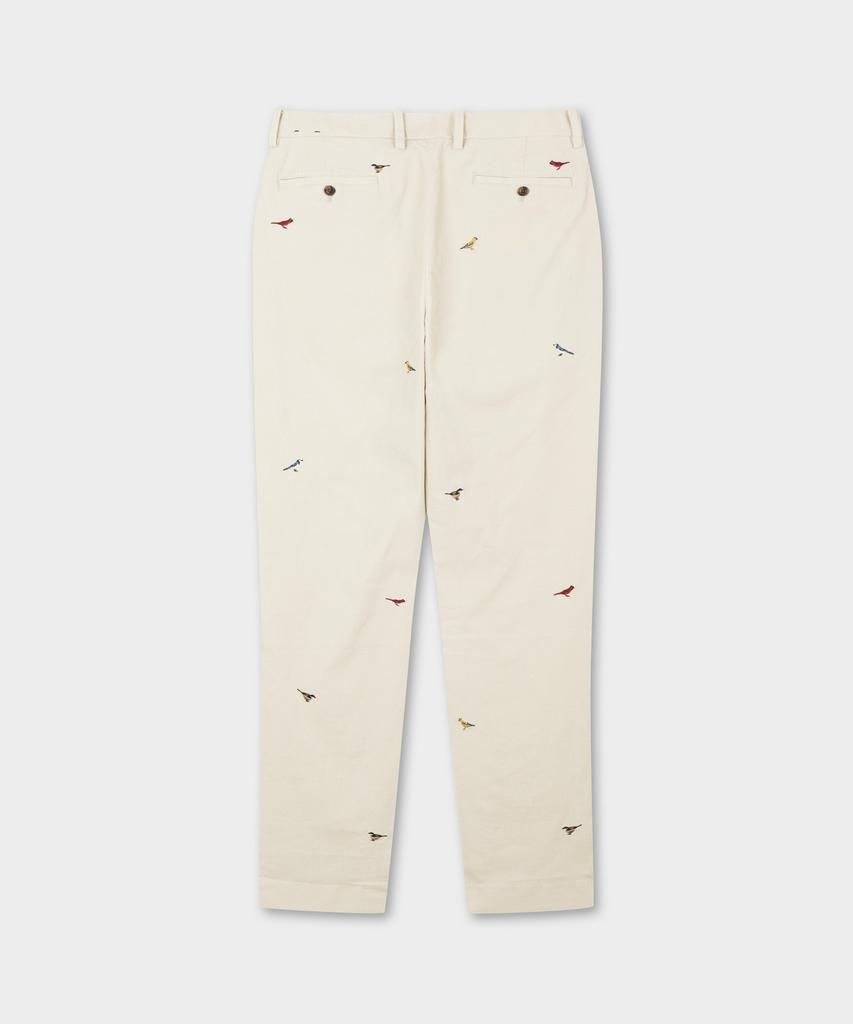 BROOKS BROTHERS Regular Fit 15W Corduroy Bird Pattern Chino Pants (Beige) (Bbpcmnf404)