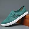 Nieuwe Herenschoenen Stof Casual Schoenen Lente Zomer Ademende Platte Schoenen Straat Lichtgewicht Instappers Loafers