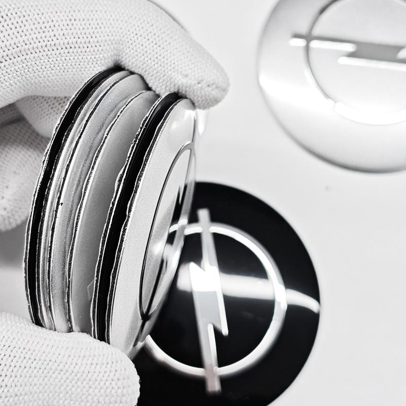 4 stuks 3D 56mm 60mm 65mm Wielnaafdop voor Opel Logo Embleem Naafdop Auto Logo Sticker Styling Accessoires