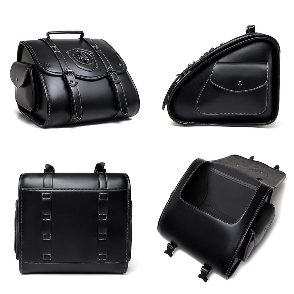 Retro Style Saddlebag Motorcycle Tool Bag Waterproof Travel Luggage Storage Bag Over Saddle Bags Motorbike Accessories