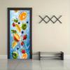 2pcs Fresh Fruit Water Splash Pattern Wall Stickers Creative Kitchen Restaurant Wall Decoration Stickers Self Adhesive Removable