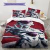 Frieza Pattern Bedding,Quilt Set Quilt Cover Pillowcase Home Birthday Gift (1 * Duvet Cover + 2 * Pillowcase, Without Core)