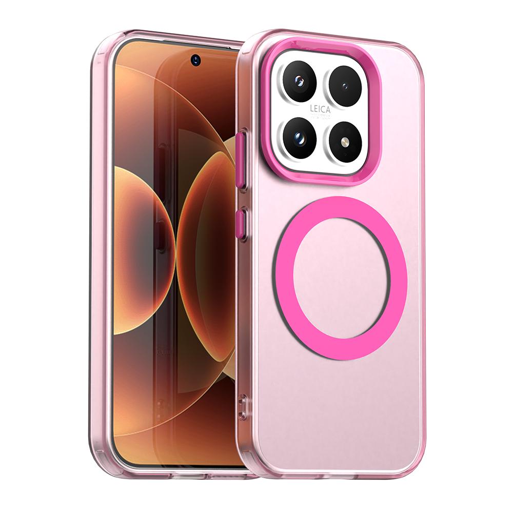 Matte Candy Magnetic Wireless Charge Transparent Case For Xiaomi 17 15T Pro Redmi Note 15 Pro Plus 15C Shockproof Phone Cover