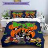 3pcs Halloween Mickey and Friends Boo To You Printed Bedding Set, Soft and Comfortable Quilt Cover for Bedroom, Guest Room (1 Duvet Cover + 2 Pil