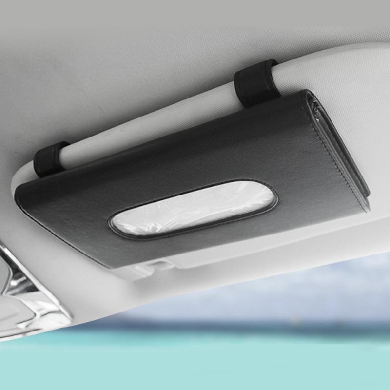 1 Pcs Car Tissue Box Towel Sets Car Sun Visor Tissue Box Holder Auto Interior Storage Decoration for BMW Car Accessories